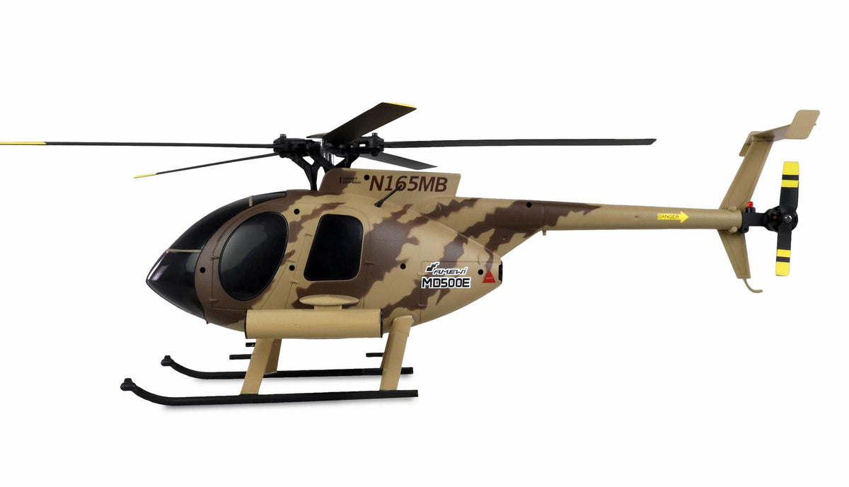 Hélicoptère RC AFX MD500E Brushless 325mm 6 voies militaire - Breizh Modélisme.