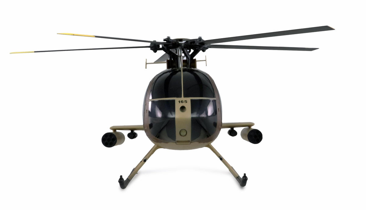 Hélicoptère RC AFX MD500E Brushless 325mm 6 voies militaire - Breizh Modélisme.