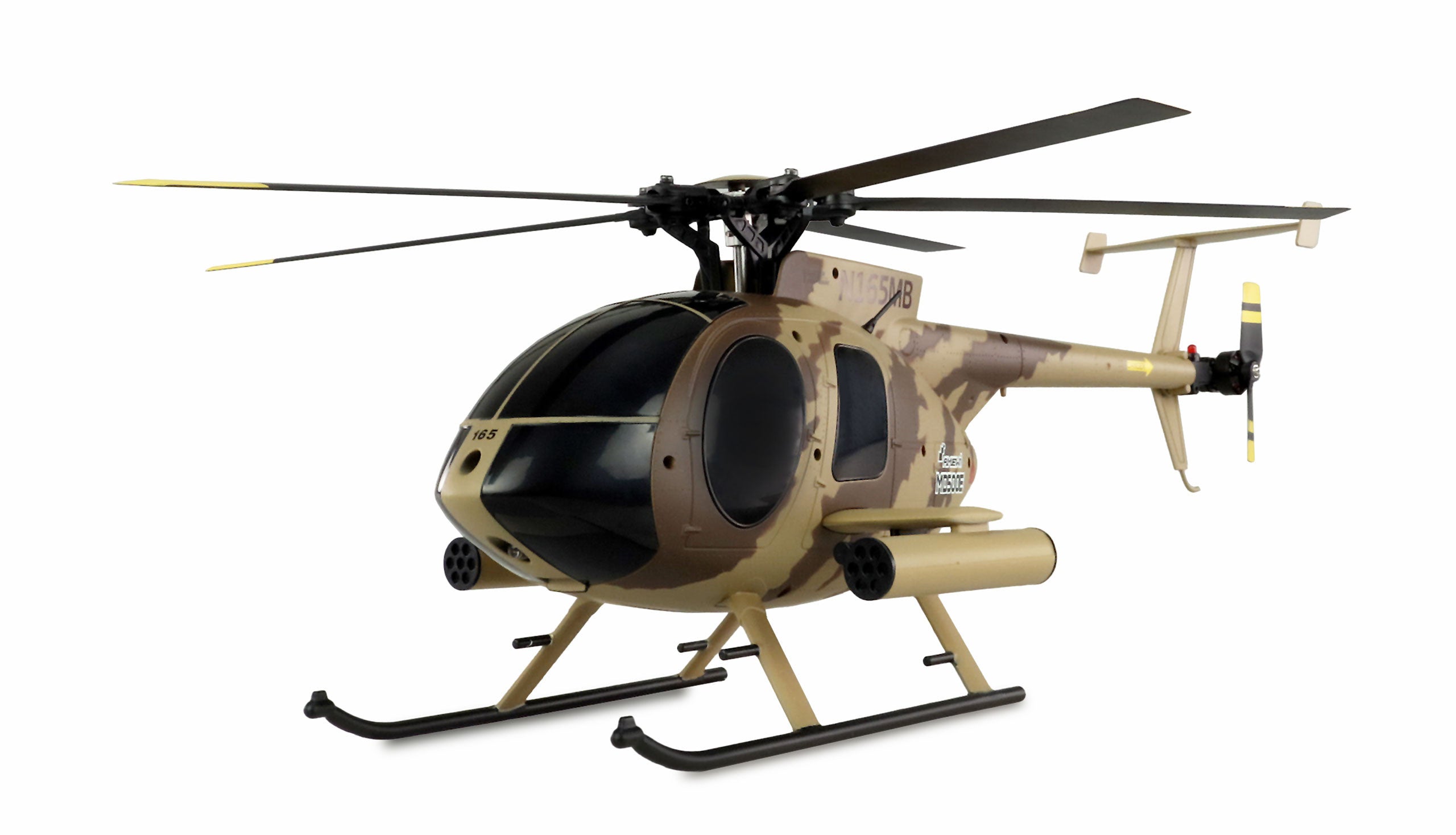 Hélicoptère RC AFX MD500E Brushless 325mm 6 voies militaire - Breizh Modélisme.