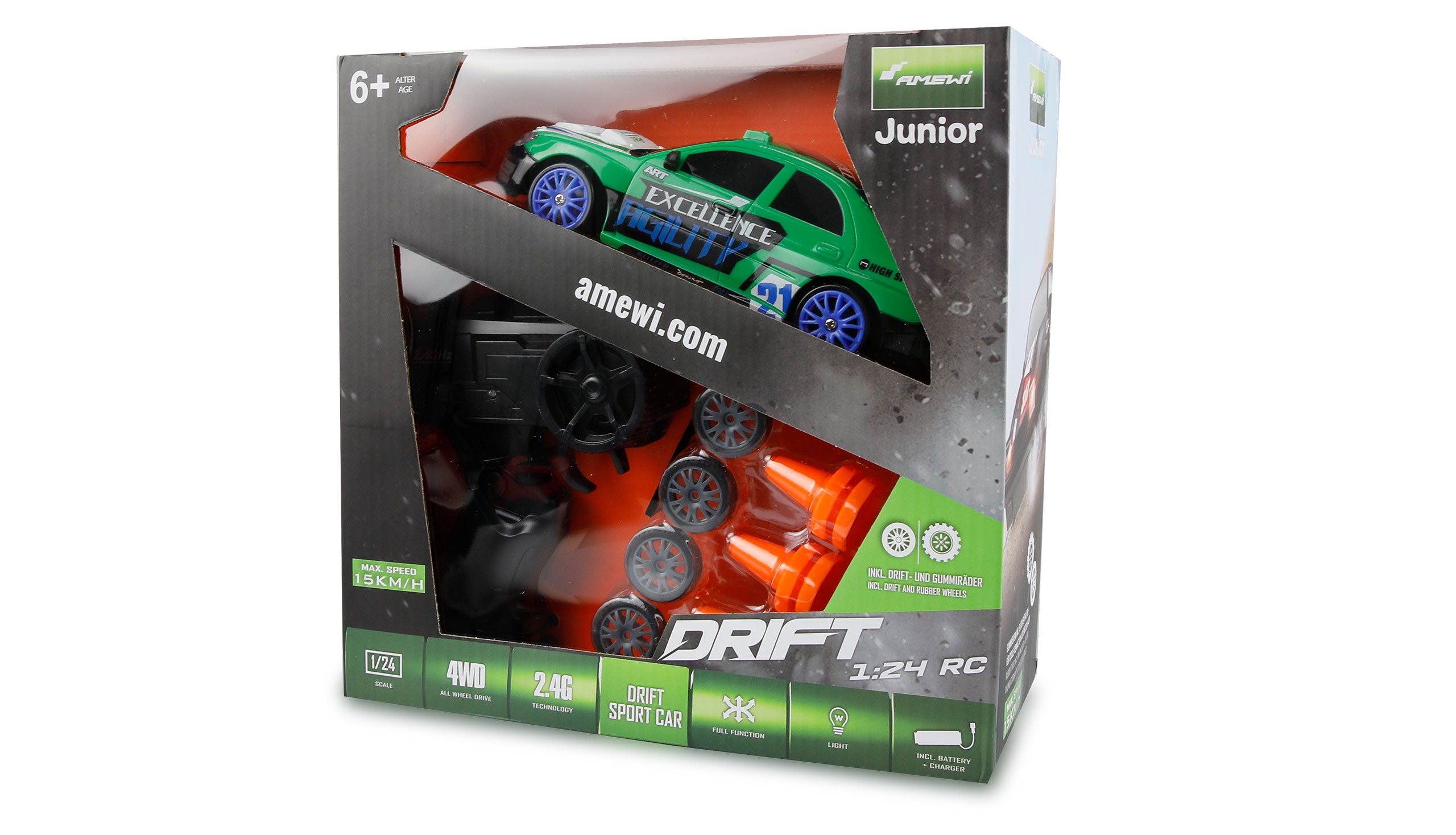 Voiture télécommandée RC SC24A12 Drift Car 1/24 - Breizh Modélisme.