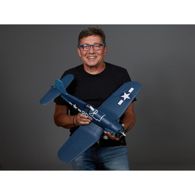Avion RC 750mm F4U Corsair Warbird PNP kit DB001PB - Breizh Modélisme.