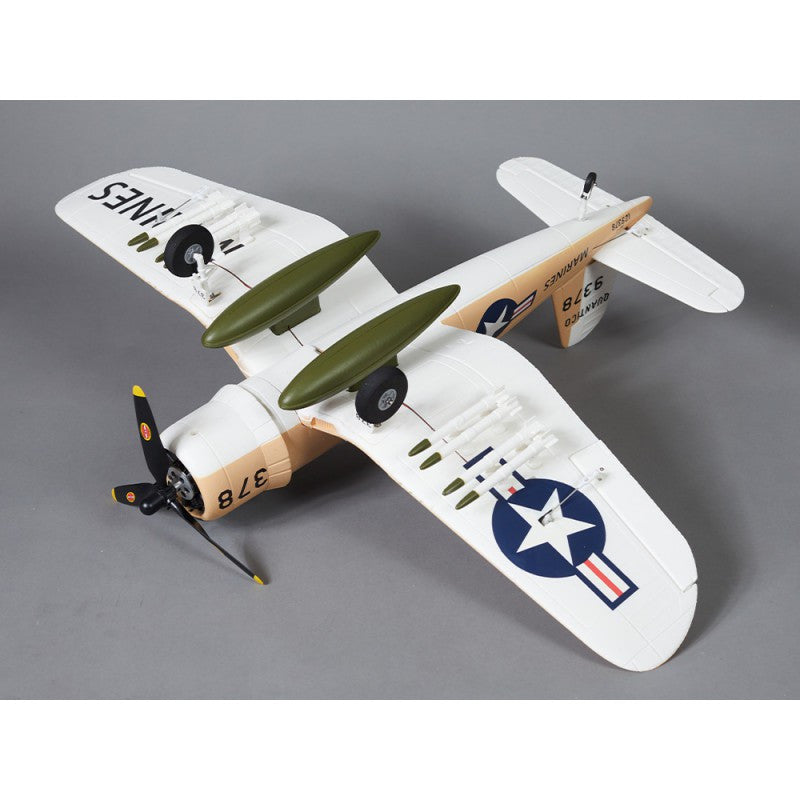 Avion RC 750mm F4U Corsair Warbird PNP kit DB002PG - Breizh Modélisme.