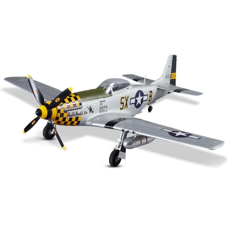 Avion RC 750mm P-51D Mustang Warbird PNP kit DB003PG - Breizh Modélisme.