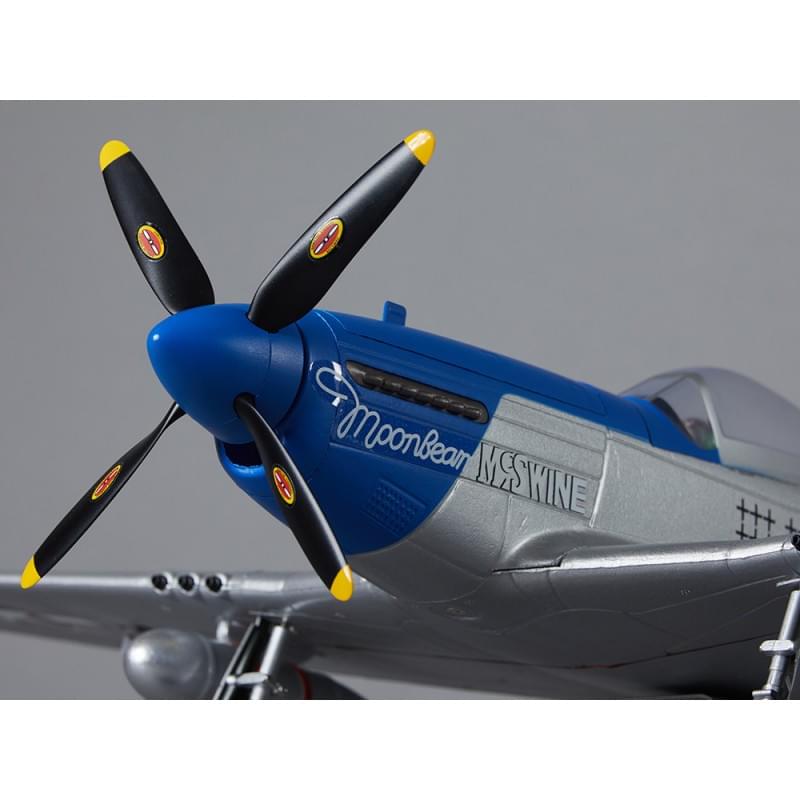 Avion RC 750mm P-51D Mustang Warbird PNP kit DB004PB - Breizh Modélisme.