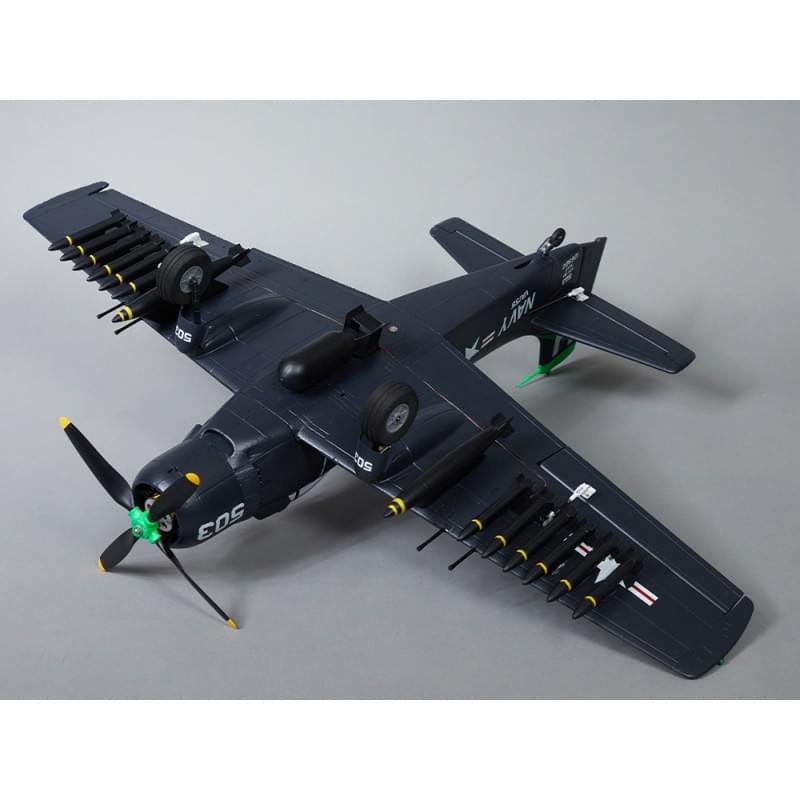 Avion RC 800mm A1 Skyraider Warbird PNP kit DB005PB - Breizh Modélisme.