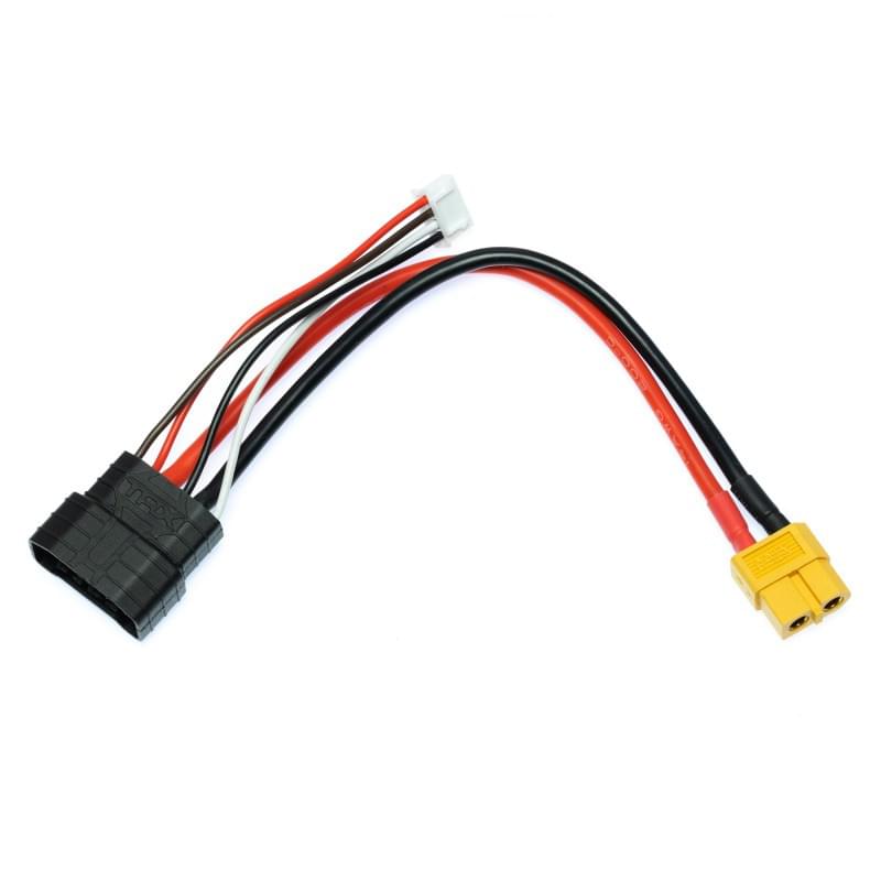 Câble pour chargeur sortie XT60 - XT60 vers Batterie 3S Traxxas ID - Breizh Modélisme.