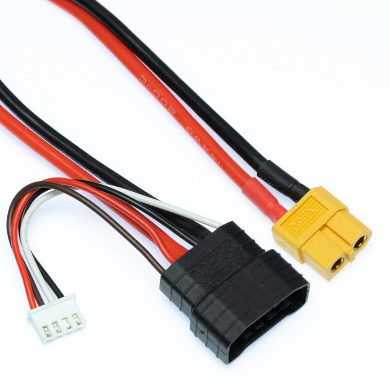 Câble pour chargeur sortie XT60 - XT60 vers Batterie 3S Traxxas ID - Breizh Modélisme.