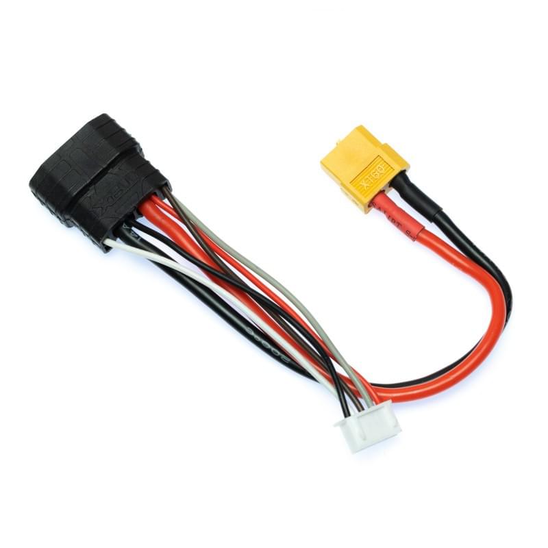 Câble pour chargeur sortie XT60 - XT60 vers Batterie 4S Traxxas ID - Breizh Modélisme.