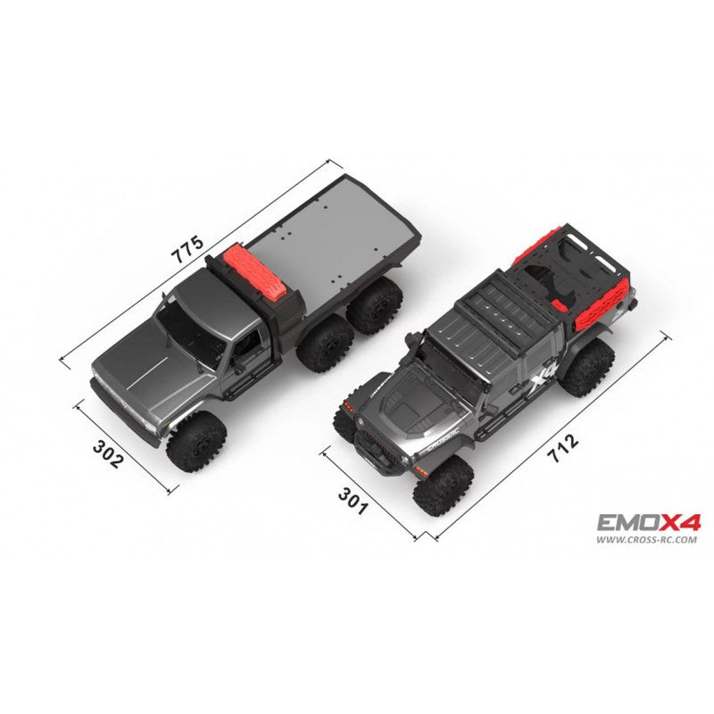 Crawler Cross RC EMO X4 1/8 RTR Orange - CRO90100127 - Breizh Modélisme.