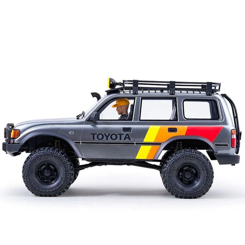 Crawler FMS 1/10 Toyota land Cruiser 80 FCX10 ARTR RS gris - FMS11042RS-GY-SP - Breizh Modélisme.