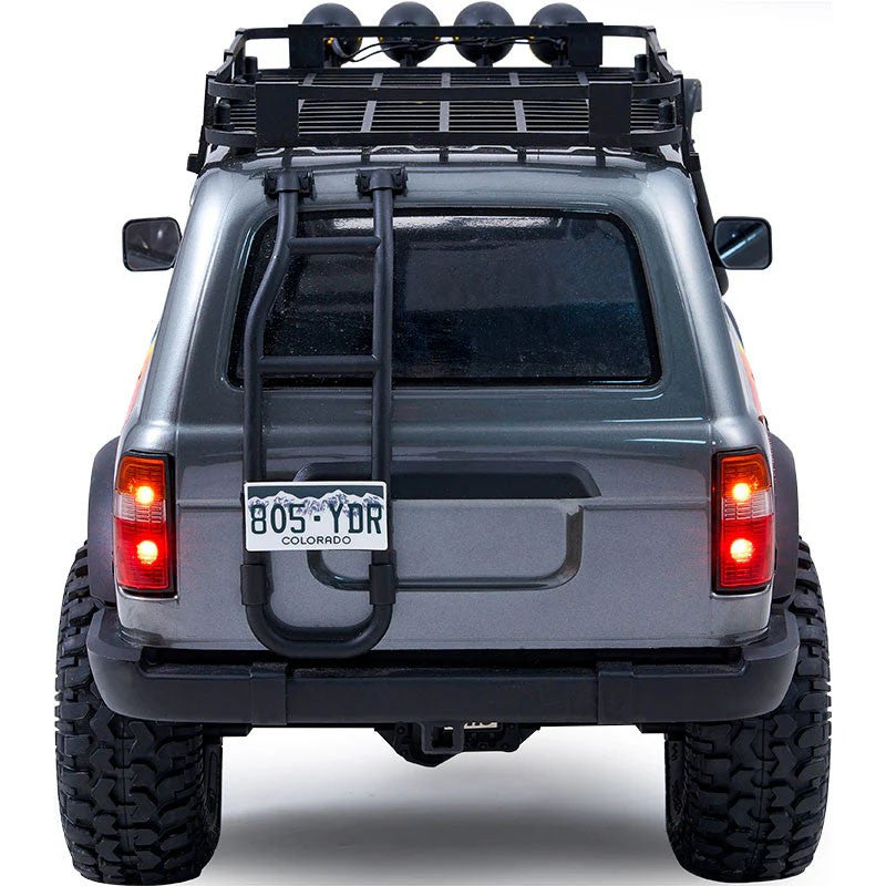 Crawler FMS 1/10 Toyota land Cruiser 80 FCX10 ARTR RS gris - FMS11042RS-GY-SP - Breizh Modélisme.