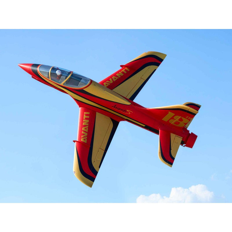 Jet 1/10 EDF Avanti PNP env. 1,2m rouge - FMS150-RD - Breizh Modélisme.