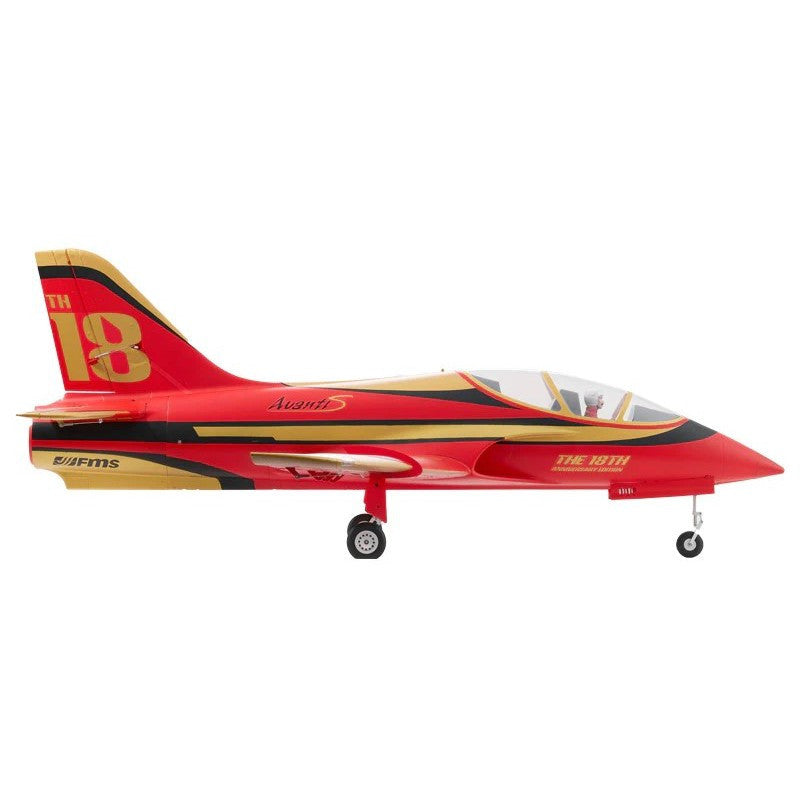 Jet 1/10 EDF Avanti PNP env. 1,2m rouge - FMS150-RD - Breizh Modélisme.