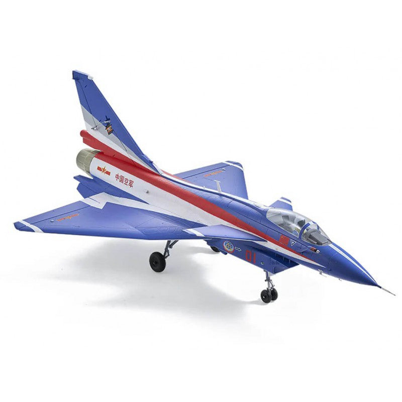 Jet 1/17 EDF J10 PNP bleu (avec reflex V3) env 1m - FMS149-BU - Breizh Modélisme.
