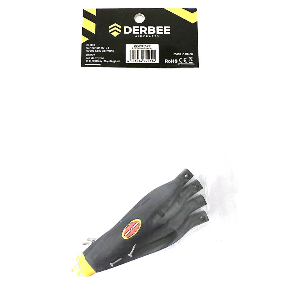 Jeu d'hélices pour P-51D Mustang - DB0045PGB.9 - Breizh Modélisme.