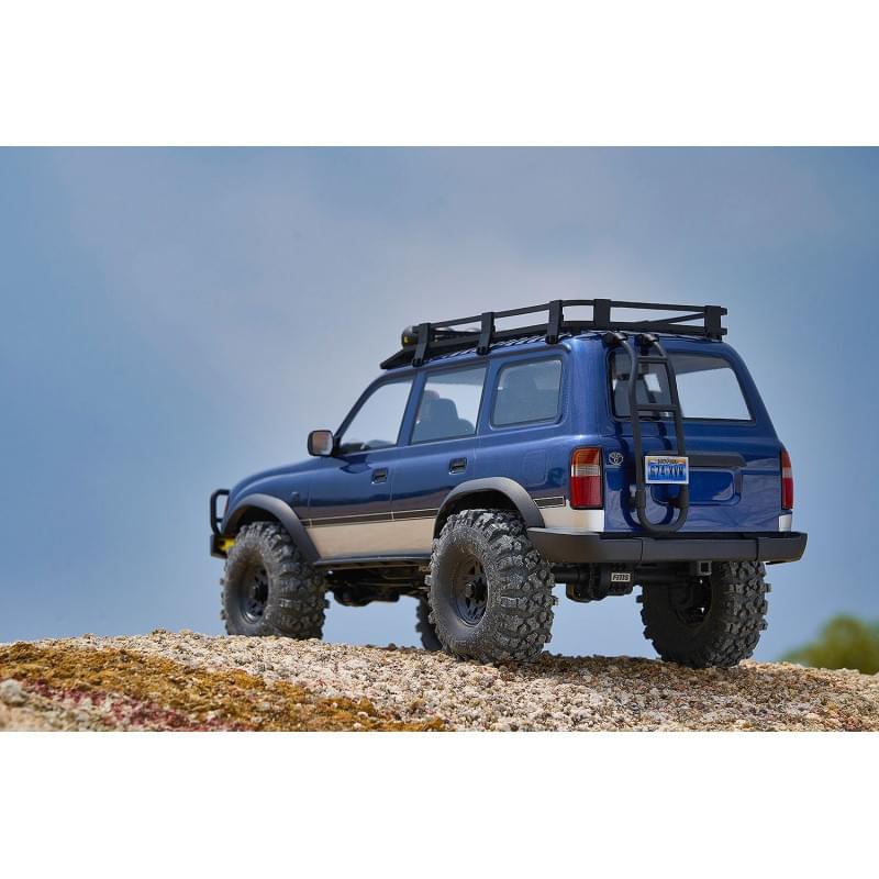 Kit crawler Toyota Land Cruiser 80 FCX10Pro ARTR 1/10 (version RS) bleu - FMS11061RS-BU-PRO - Breizh Modélisme.