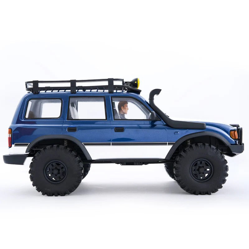 Kit crawler Toyota Land Cruiser 80 FCX10Pro ARTR 1/10 (version RS) bleu - FMS11061RS-BU-PRO - Breizh Modélisme.