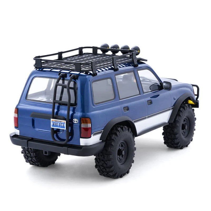 Kit crawler Toyota Land Cruiser 80 FCX10Pro ARTR 1/10 (version RS) bleu - FMS11061RS-BU-PRO - Breizh Modélisme.