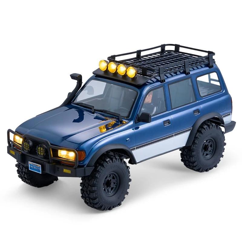 Kit crawler Toyota Land Cruiser 80 FCX10Pro ARTR 1/10 (version RS) bleu - FMS11061RS-BU-PRO - Breizh Modélisme.