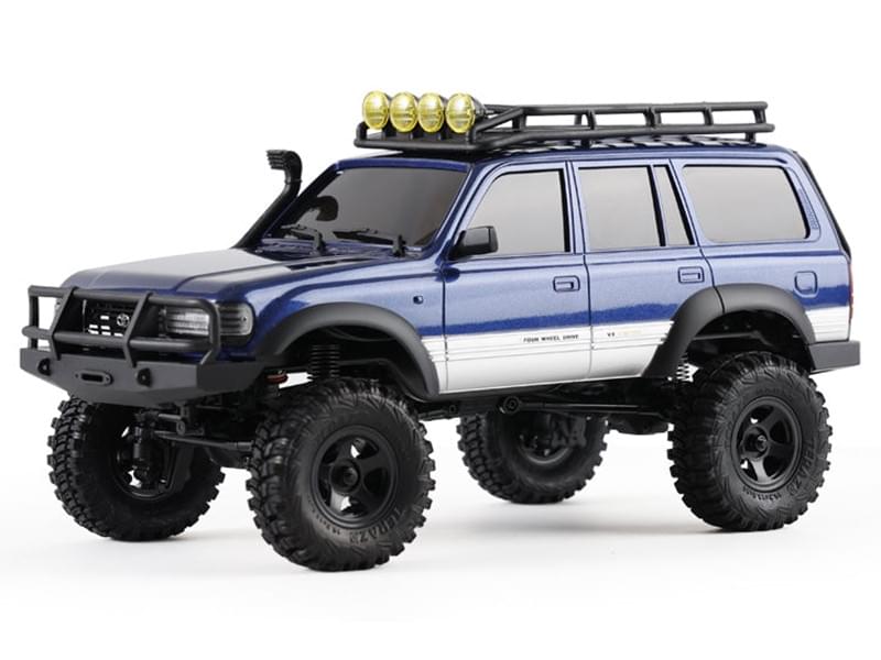 Crawler FMS 1/18 Toyota LC80 bleu FCX18 Prêt à rouler 11831 RTR - Breizh Modélisme.
