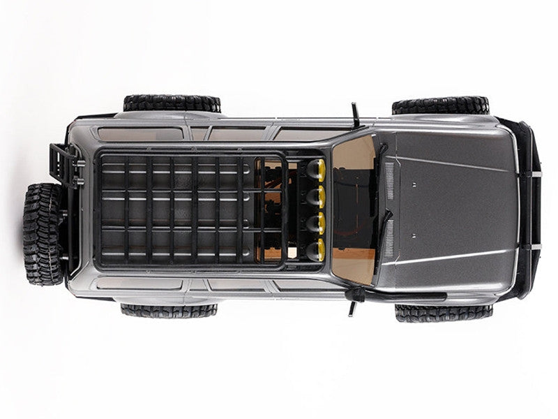 Crawler FMS 1/18 Toyota LC80 gris FCX18 Prêt à rouler 11831 RTR - Breizh Modélisme.