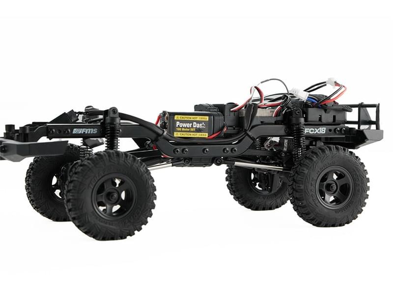 Crawler FMS 1/18 Toyota LC80 jaune FCX18 Prêt à rouler 11831 RTR - Breizh Modélisme.