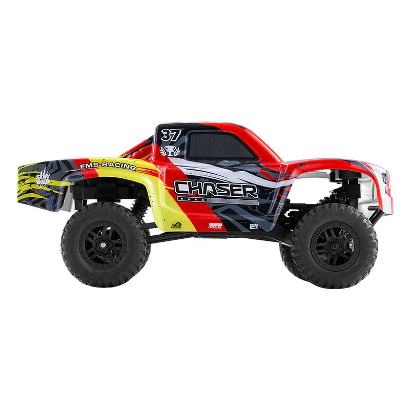 FMS FSC24 Chaser Short Course Truck RTR rouge 1/24 - Breizh Modélisme.