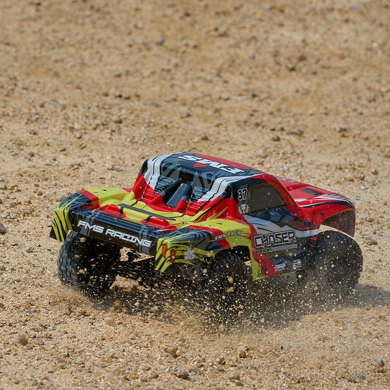 FMS FSC24 Chaser Short Course Truck RTR rouge 1/24 - Breizh Modélisme.