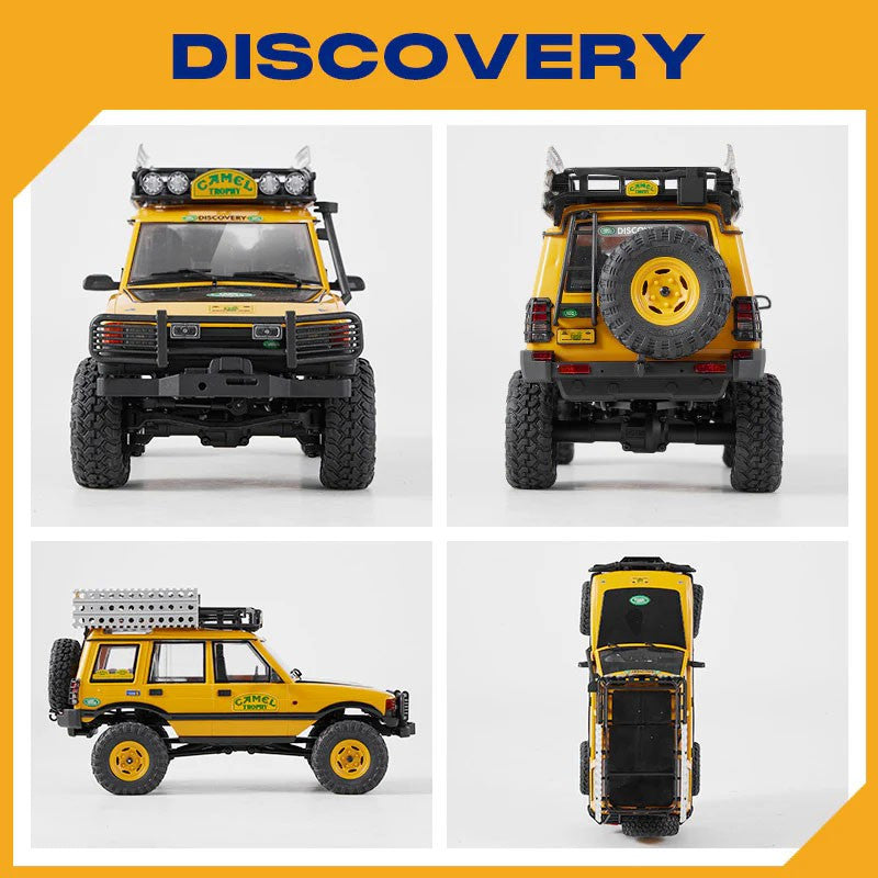 Kit RTR 1/24 Land Rover Discovery FCX24M Camel Trophy - FMS12483RTR-YL - Breizh Modélisme.