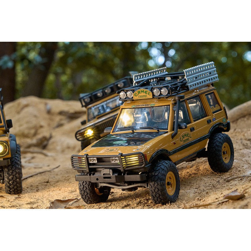 Kit RTR 1/24 Land Rover Discovery FCX24M Camel Trophy - FMS12483RTR-YL - Breizh Modélisme.