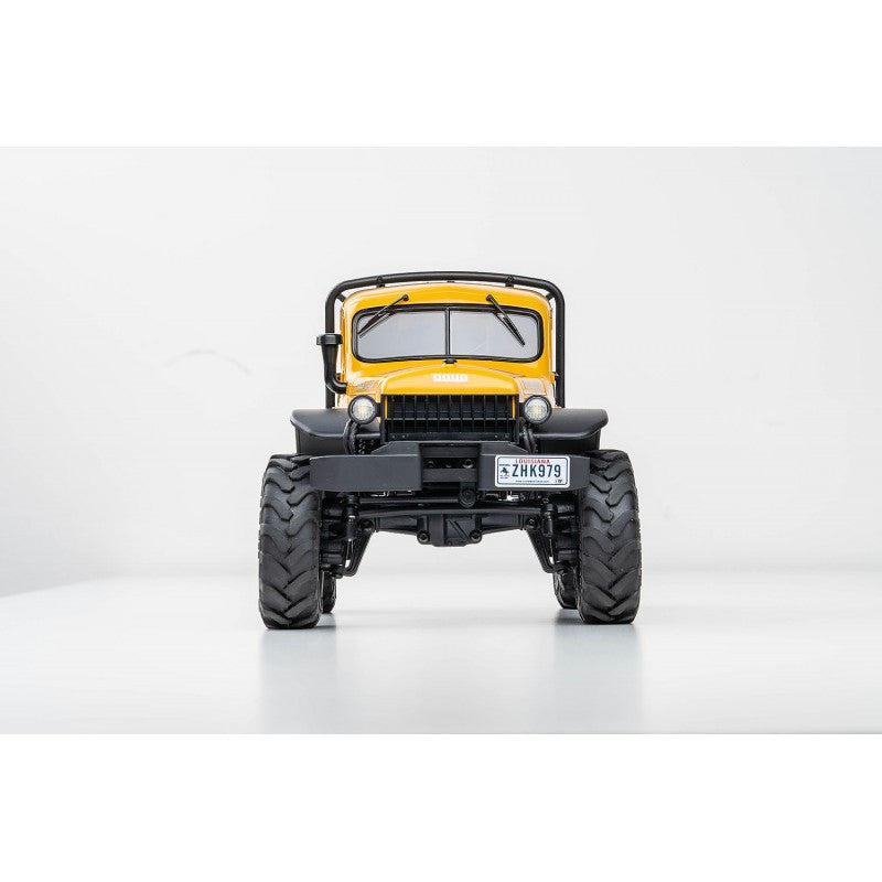 Petit crawler FMS 1/24 Power wagon V2 FCX24 jaune Prêt à rouler 12401 - Breizh Modélisme.