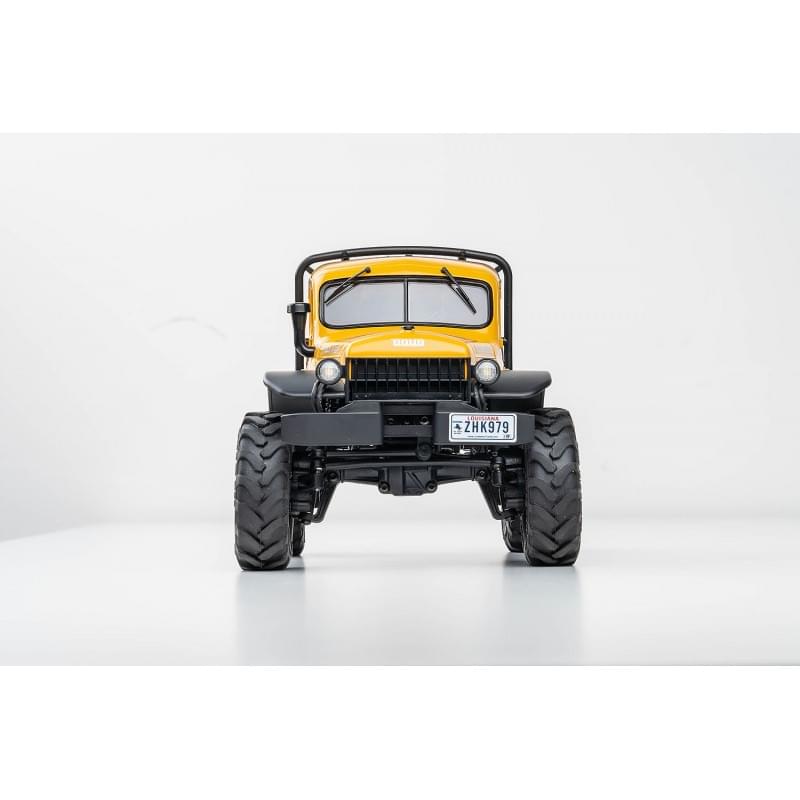 Petit crawler FMS 1/24 Power wagon V2 FCX24 jaune Prêt à rouler 12401 - Breizh Modélisme.