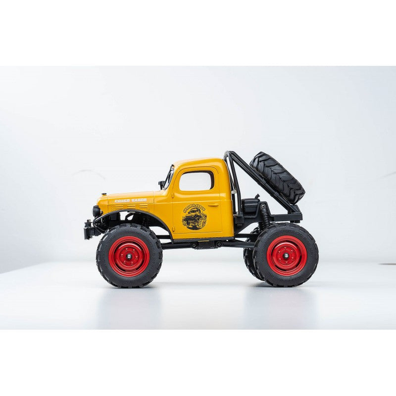 Petit crawler FMS 1/24 Power wagon V2 FCX24 jaune Prêt à rouler 12401 - Breizh Modélisme.