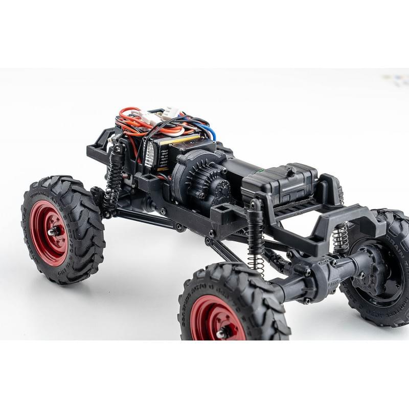Petit crawler FMS 1/24 Power wagon V2 FCX24 jaune Prêt à rouler 12401 - Breizh Modélisme.