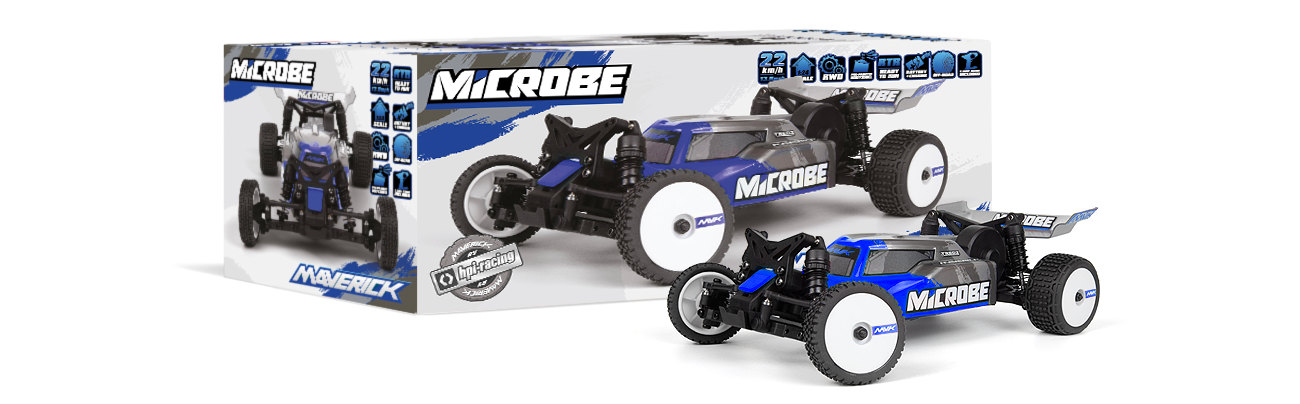 Buggy 1/24 Maverick Microbe – Voiture RC Tout-Terrain MV150800