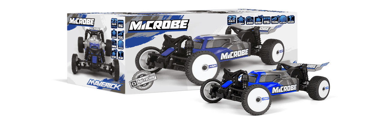 Buggy 1/24 Maverick Microbe Flux – Voiture RC Tout-Terrain MV150870 - Breizh Modélisme.