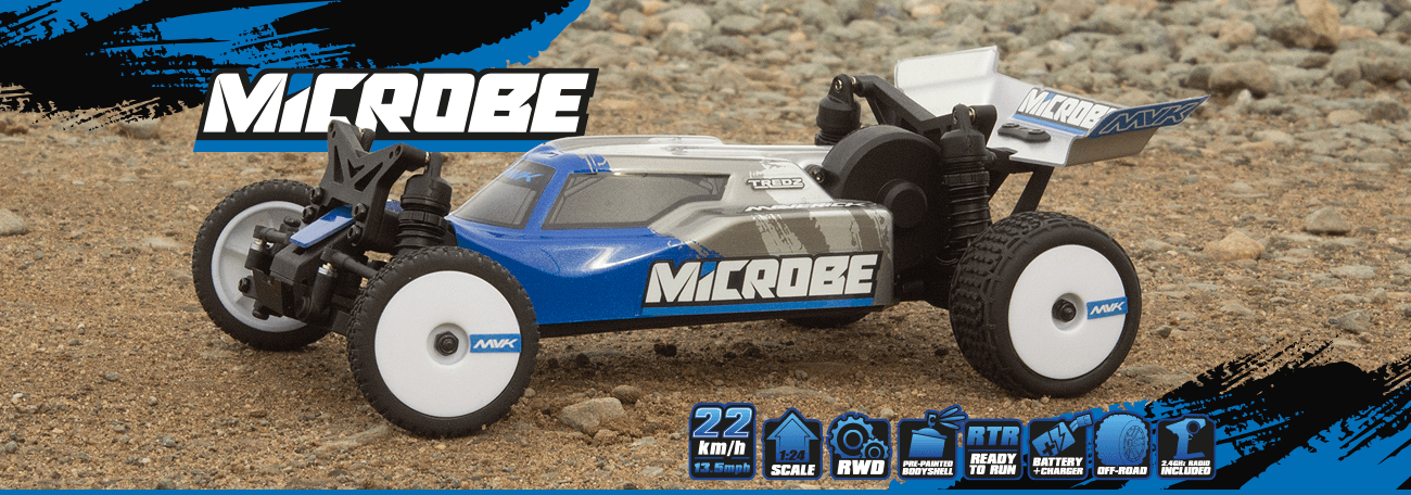 Buggy 1/24 Maverick Microbe Flux – Voiture RC Tout-Terrain MV150870 - Breizh Modélisme.