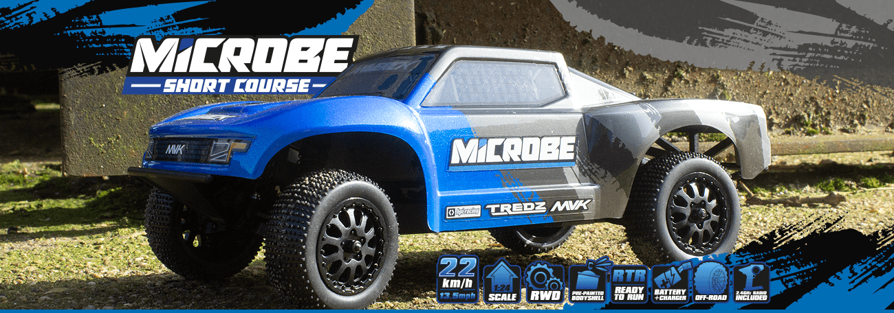 Short course 1/24 Maverick Microbe RC bleu – MV151500