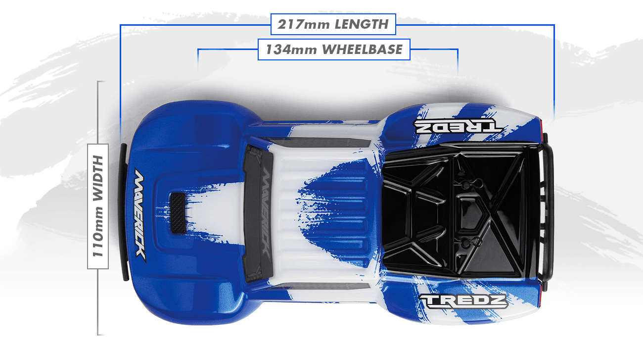 Short course 1/24 Brushless SC flux Maverick Microbe RC bleu – MV151508