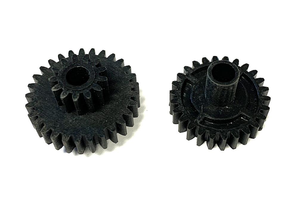 2 pignons d'engrenage Transmission pour la XLF-X03-04 - C12024/C12025 - Breizh Modélisme.