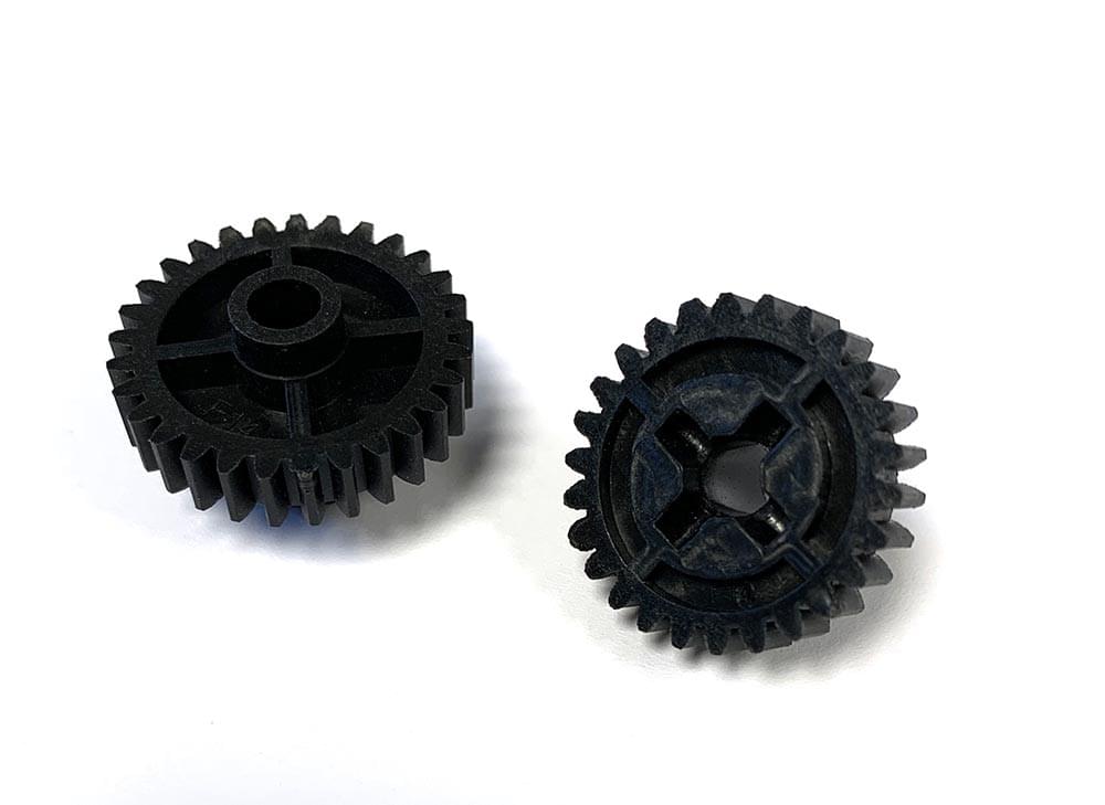 2 pignons d'engrenage Transmission pour la XLF-X03-04 - C12024/C12025 - Breizh Modélisme.