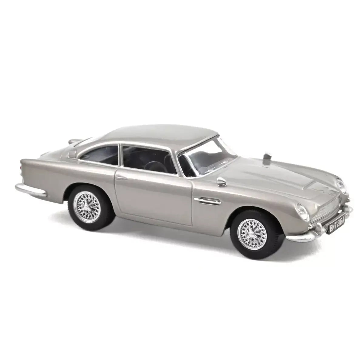 Voiture miniature 1/43 Aston Martin DB5 1963 Gris Bouleau Argenté Jet-car Norev display