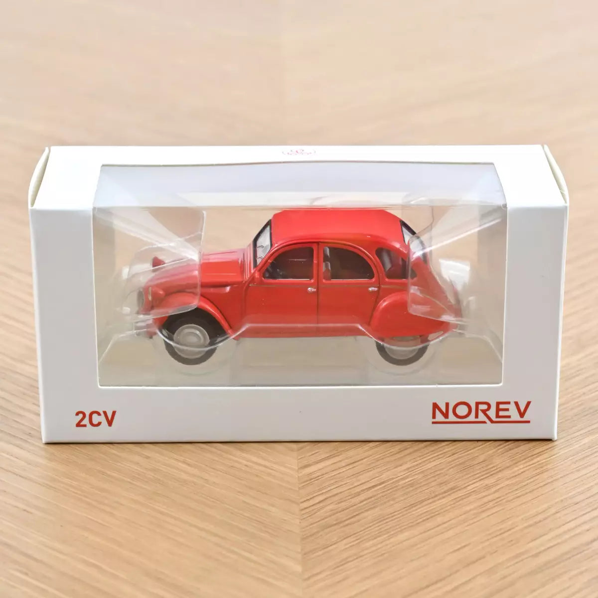 Voiture miniature 1/43 Citroën 2CV 1978 Rouge Géranium Jet-car Norev 150515
