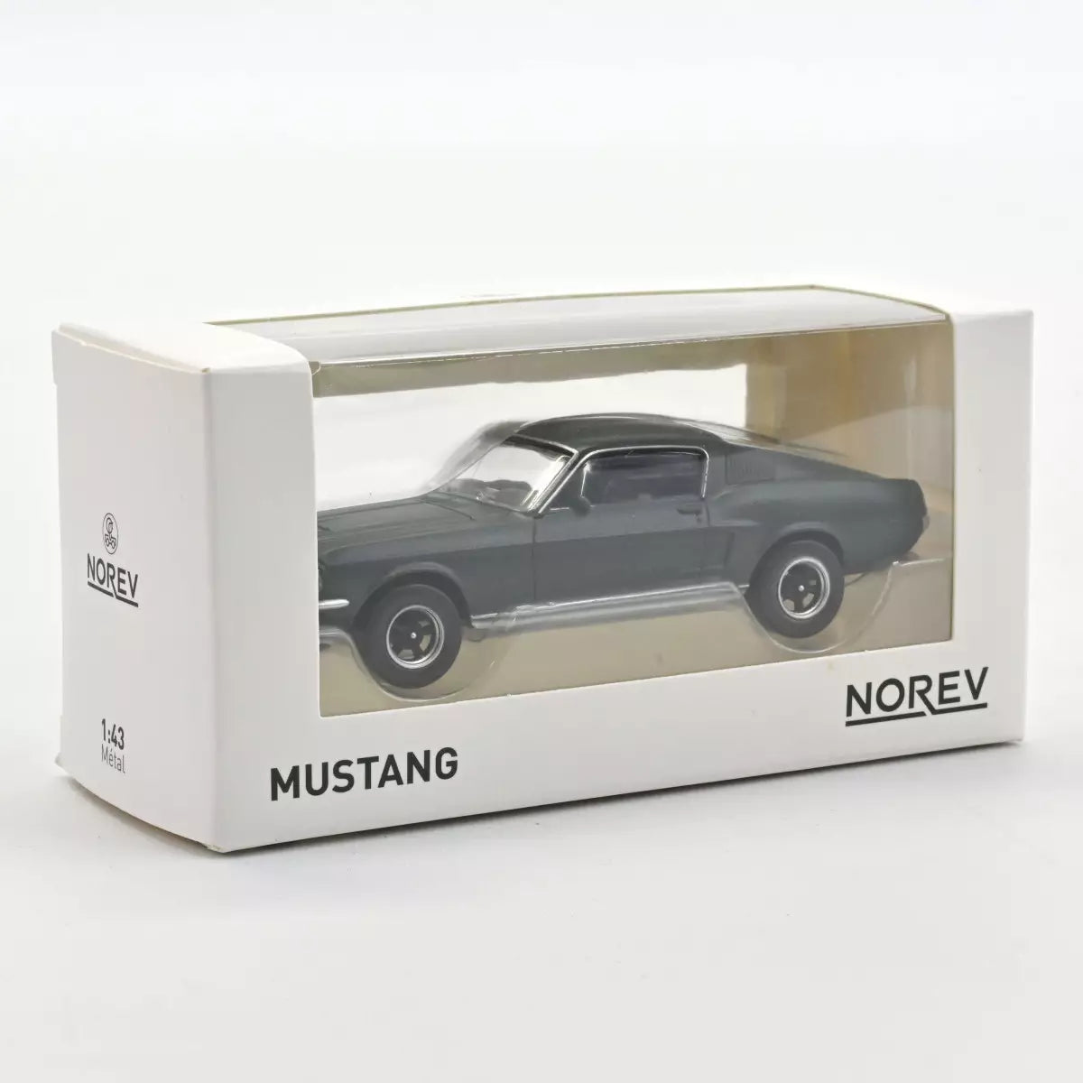 Voiture miniature 1/43 Ford Mustang Fastback 1968 Vert Satin métallisé Jet-car Norev 270583