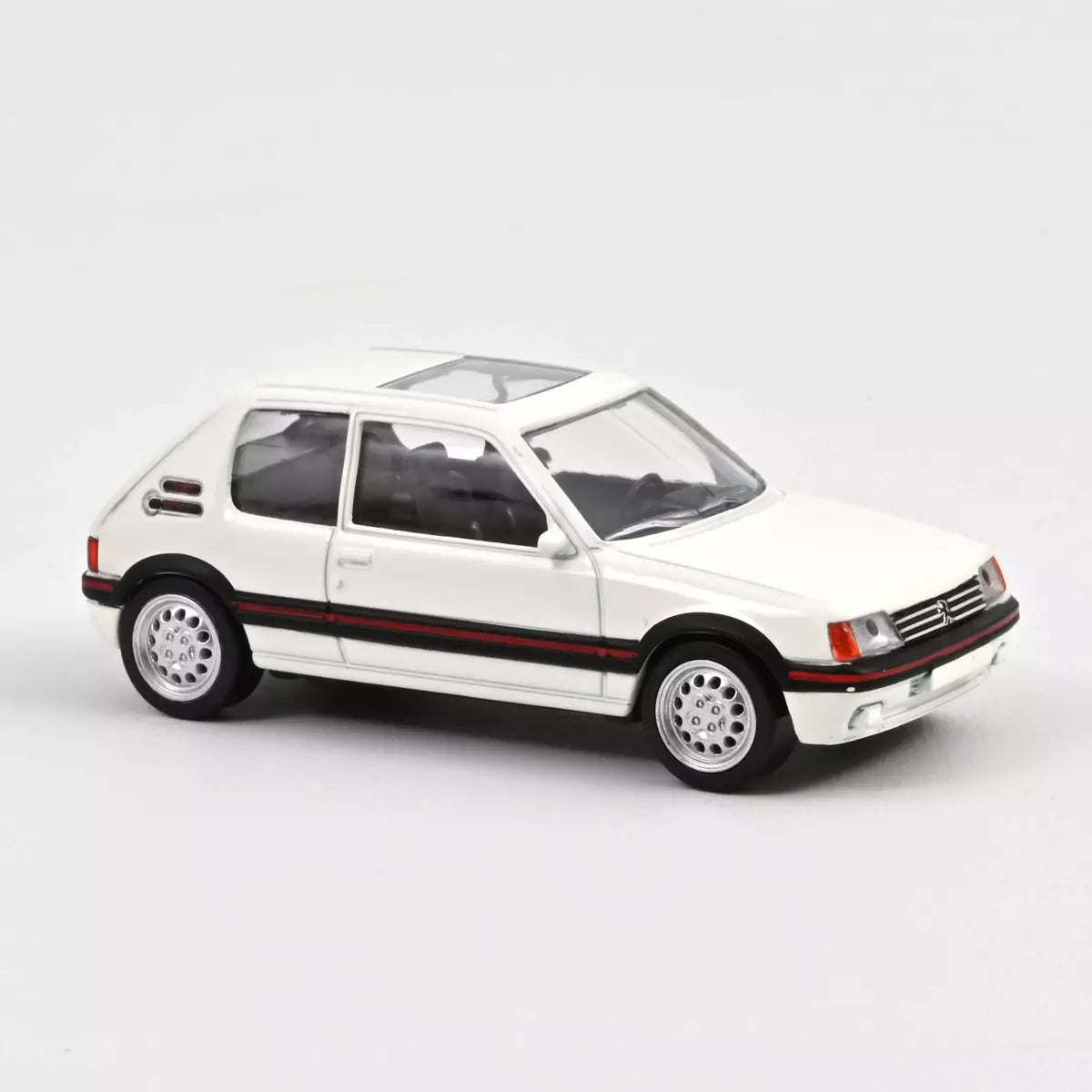 Voiture miniature 1/43 Peugeot 205 GTi 1986 Blanc Meije Jet-car Norev 471738