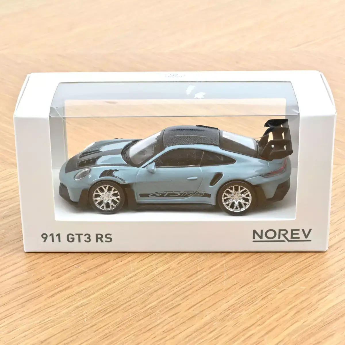 Voiture miniature 1/43 Porsche 911 GT3 RS 2022 Bleu Meissen Pack Weissach Jet-car Norev 750068