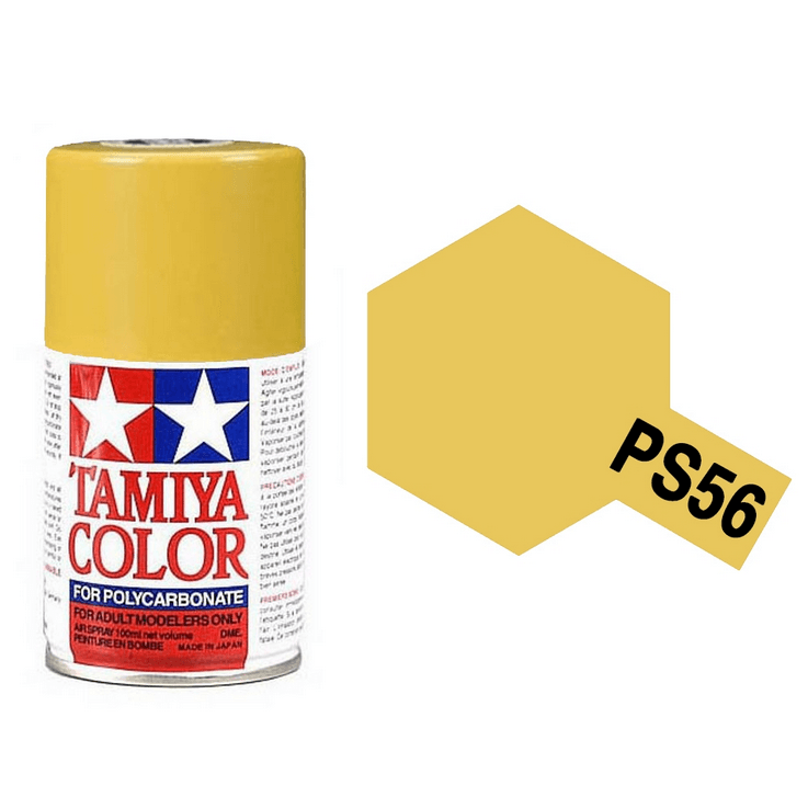 Peinture Lexan PS56 jaune moutarde - Tamiya 86056