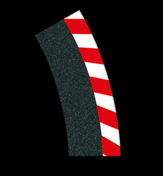6 Bordures Extérieures Courbe Relevé Radius 1 30° - Carrera 20564 - Breizh Modélisme.