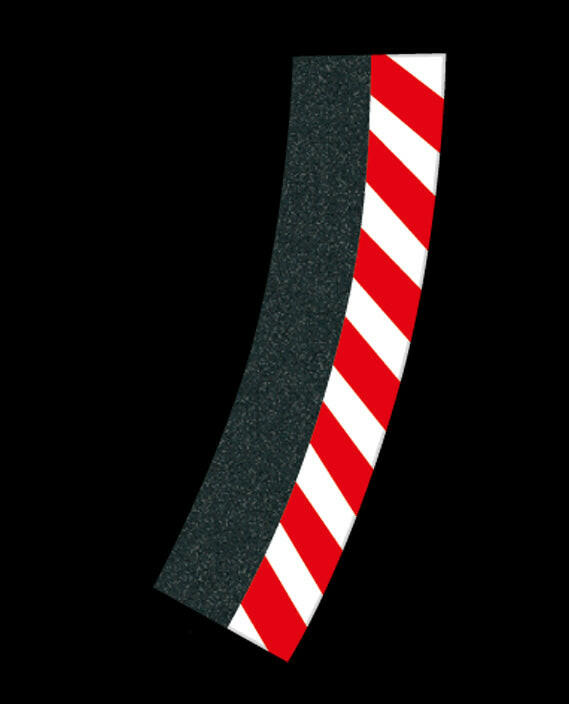 6 Bordures Extérieures Courbe Relevé Radius 2 30° - Carrera 20565 - Breizh Modélisme.