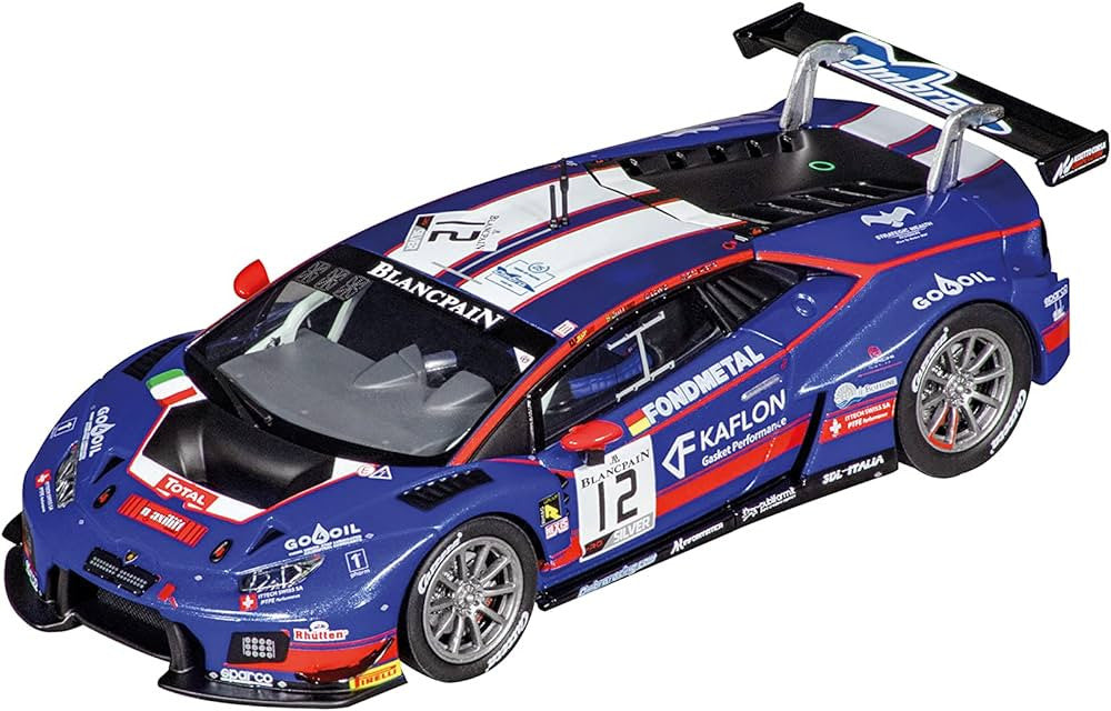 Voiture Carrera digital 132 Lamborghini Huracán GT3 Ombra Racing, No.12" 24h Spa, 2019" - Breizh Modélisme.